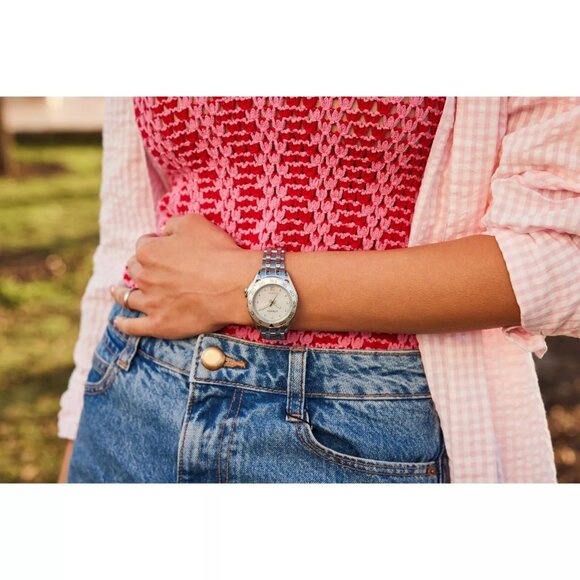 Citizen Eco-Drive Carson Women's Diamond Accent Blue Date Watch - Picture 2 of 7